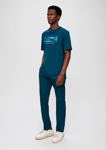 Coupe slim Pantalon chino s.Oliver en bleu