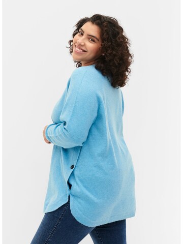 Pull-over 'Sunny' Zizzi en bleu