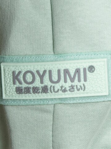 Koyumi Sweatshirt 'Oversize Hoodie mit hohem Kragen – Schwerer 3-Faden Stoff - Break your Neck' in Green