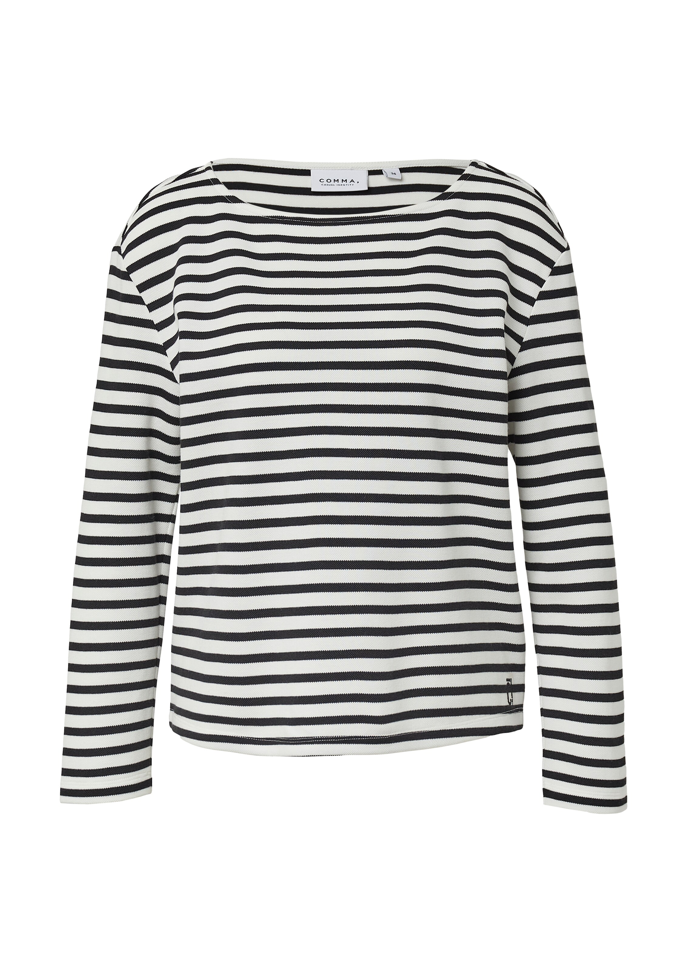 comma casual identity Sweatshirt in Weiß: Vorderseite