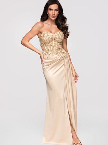 Ombre Evening dress in Beige