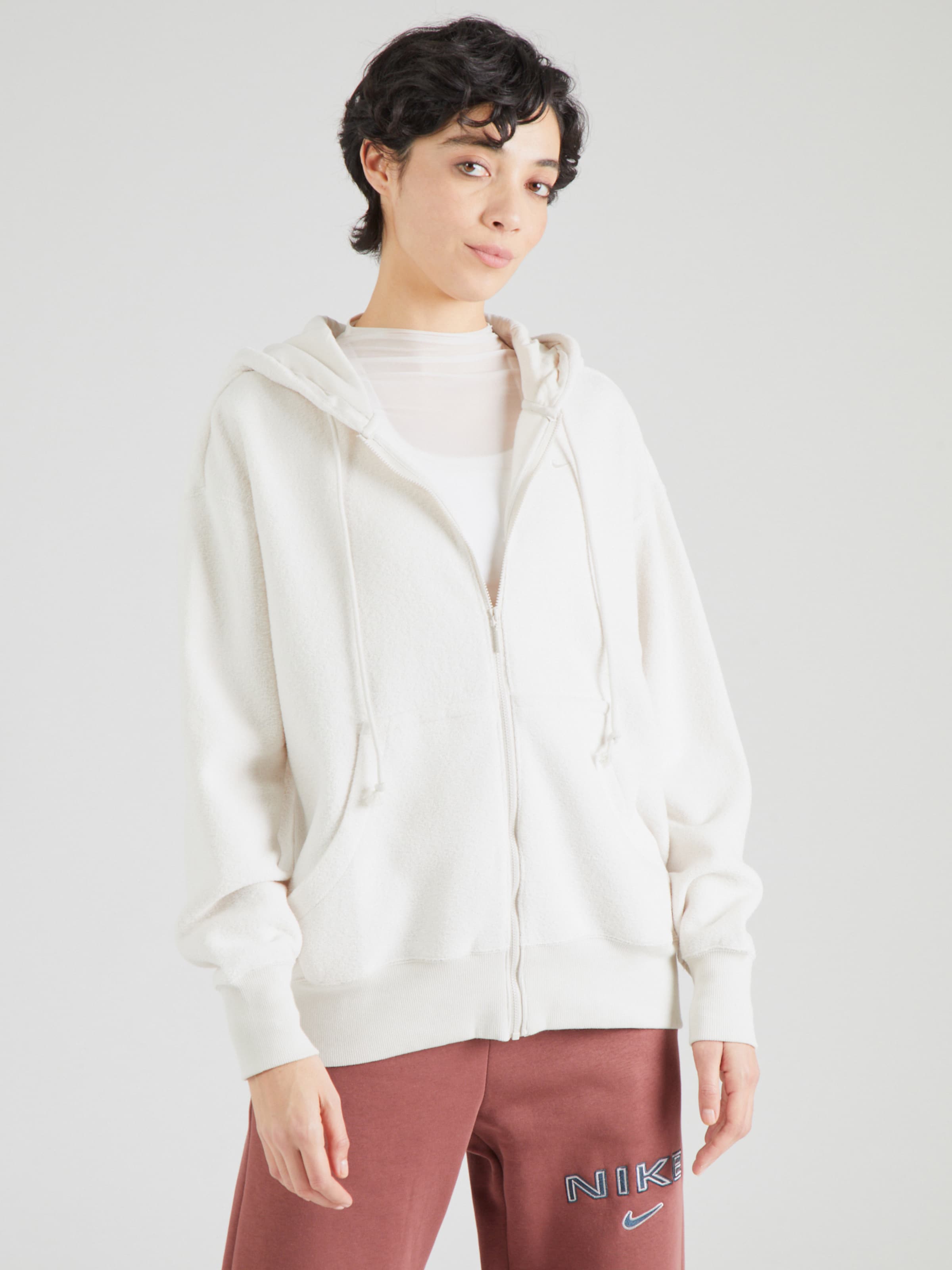 Nike Sportswear Sweat jacket Phoenix in Cream ABOUT YOU