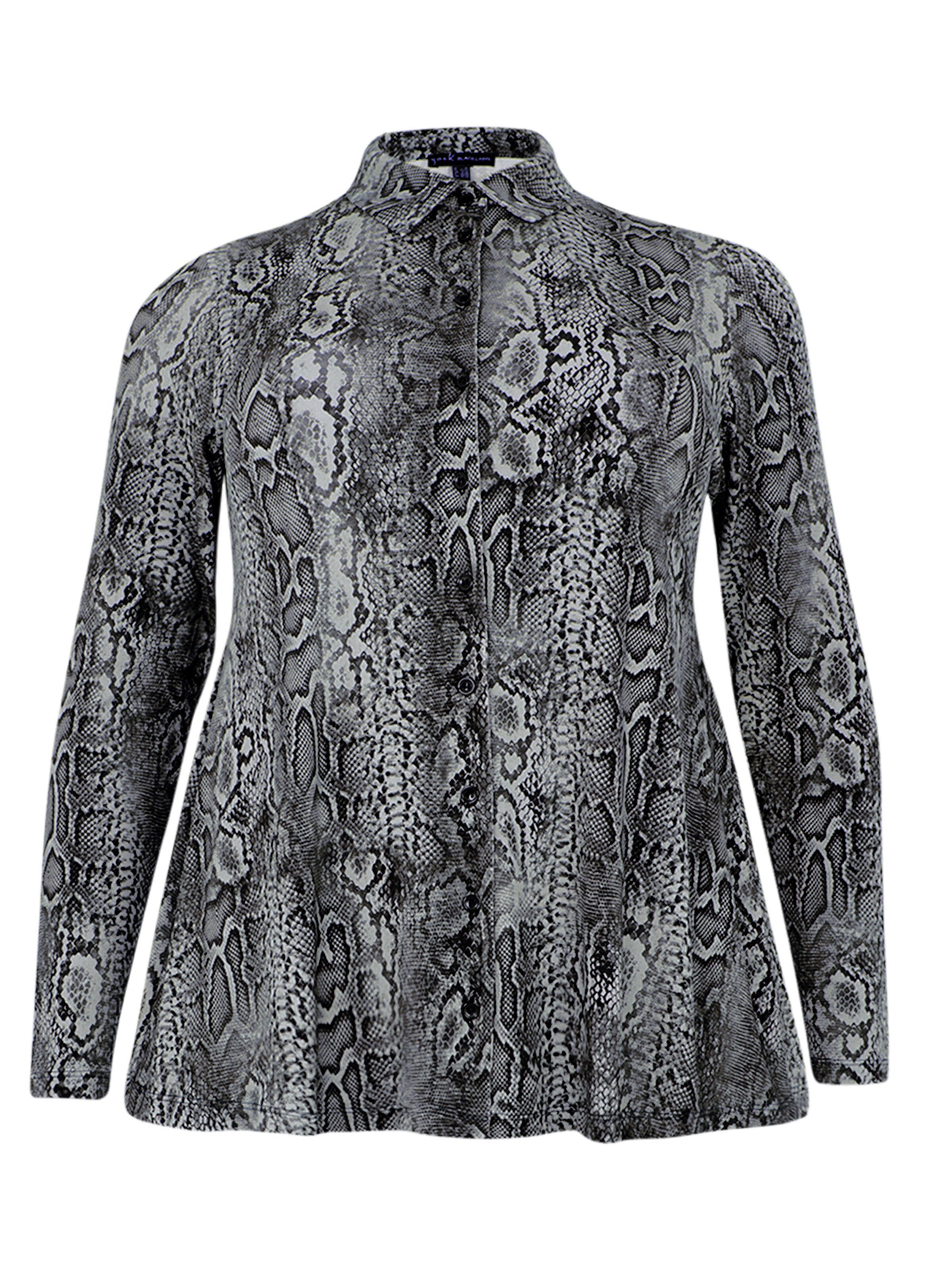 YOEK Blouse in Grijs: voorkant