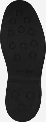 Calvin Klein Škornji z vezalkami | črna barva