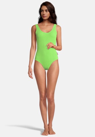 BECO the world of aquasports Bralette Swimsuit 'Crinkle Classic' in Green