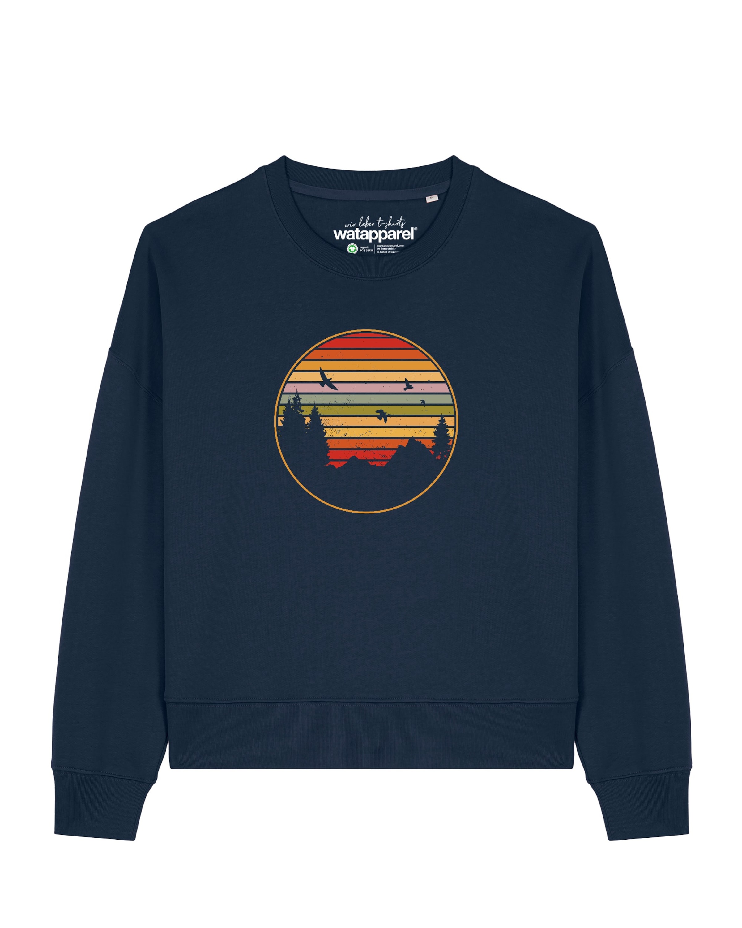 Watapparel Sweatshirt in Blauw: voorkant