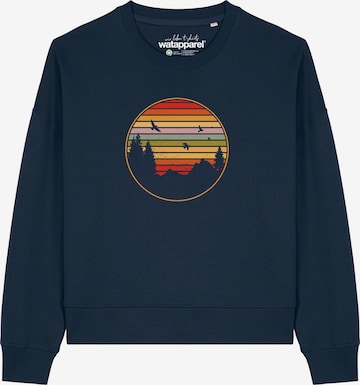 Watapparel Sweatshirt in Blauw: voorkant