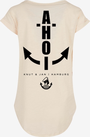 T-shirt F4NT4STIC en beige : devant