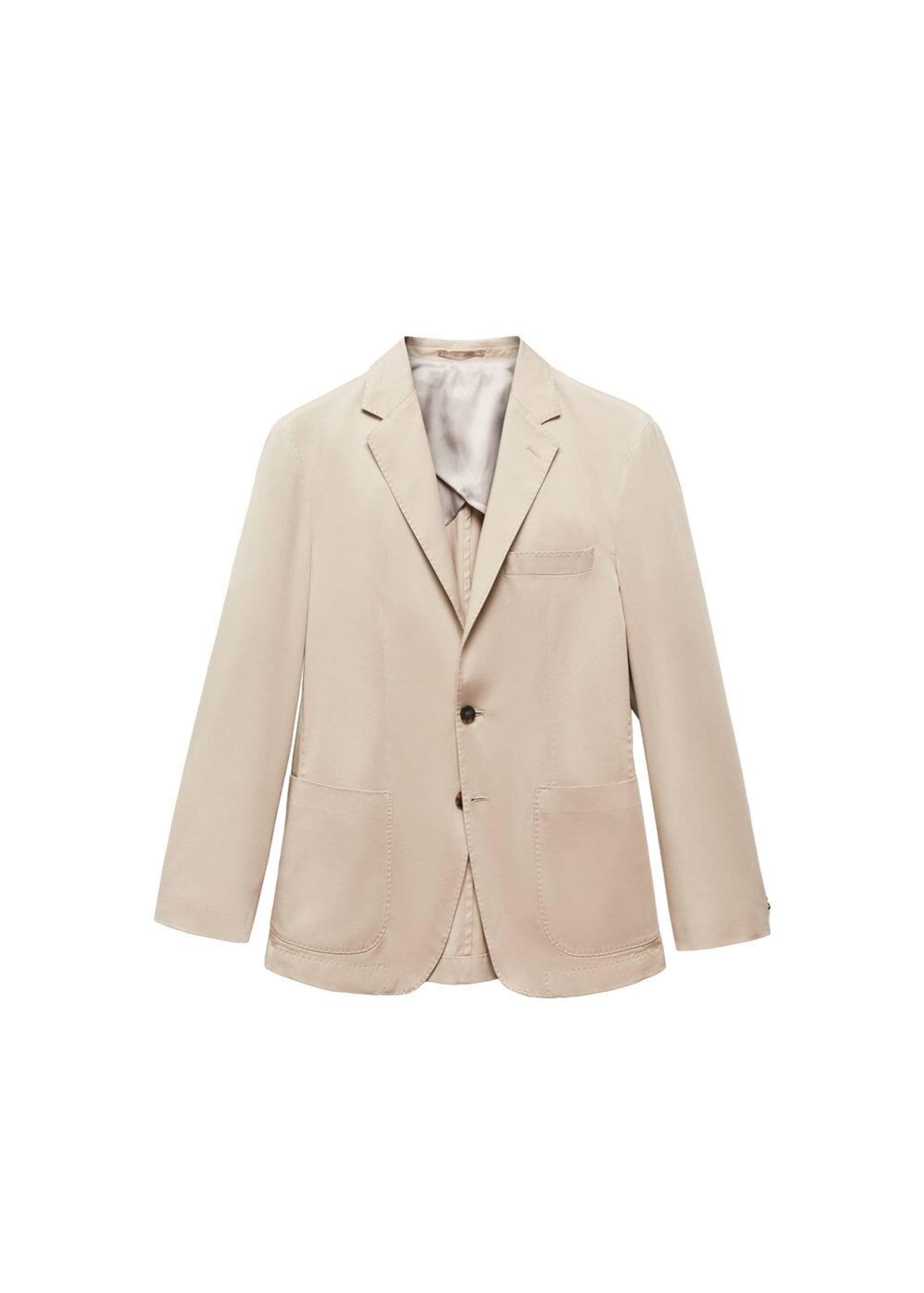 Regular fit Sacou 'Capri' de la MANGO MAN pe bej: față