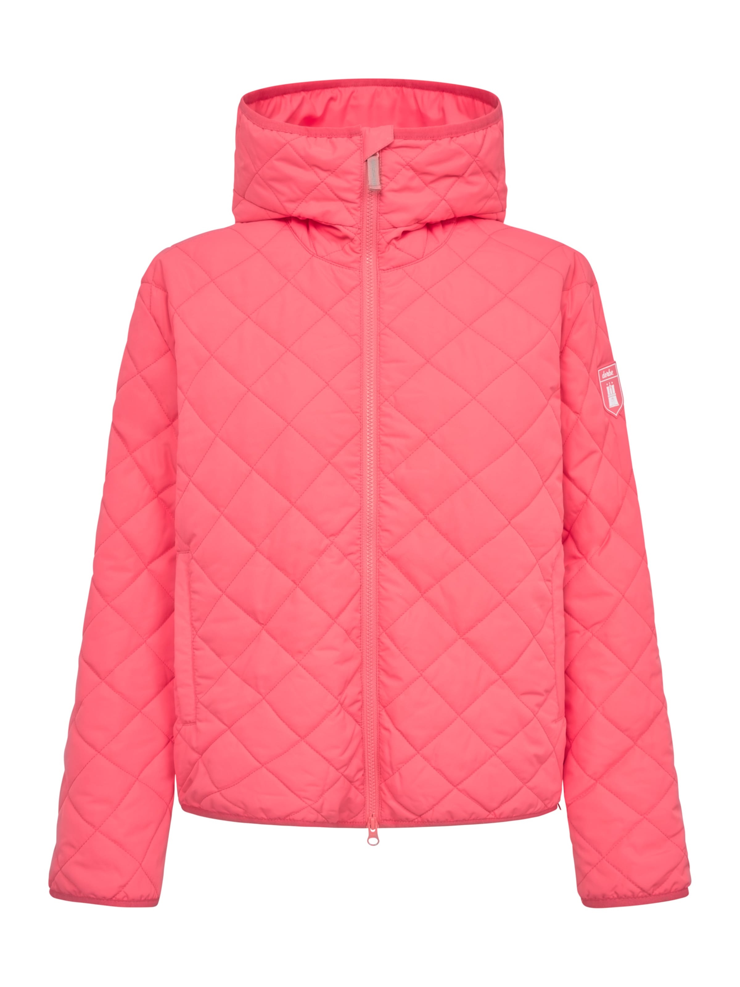 Derbe Steppjacke 'Quiltby Short ' in Pink: Vorderseite