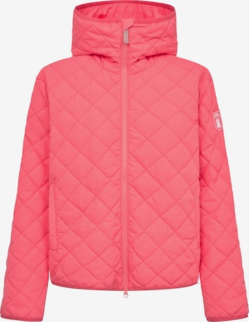 Derbe Between-Season Jacket 'Quiltby Short ' in Pink: front