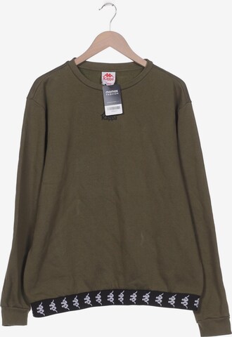 KAPPA Sweatshirt & Zip-Up Hoodie in XL in Green: front