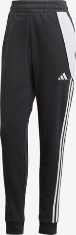 ADIDAS PERFORMANCE Tapered Sportbroek 'Tiro 24' in Zwart: voorkant