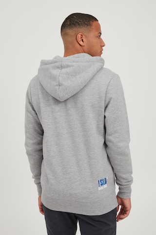 !Solid Zip-Up Hoodie 'BennZip' in Grey