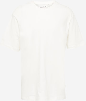 BLEND Тениска в бяло: отпред