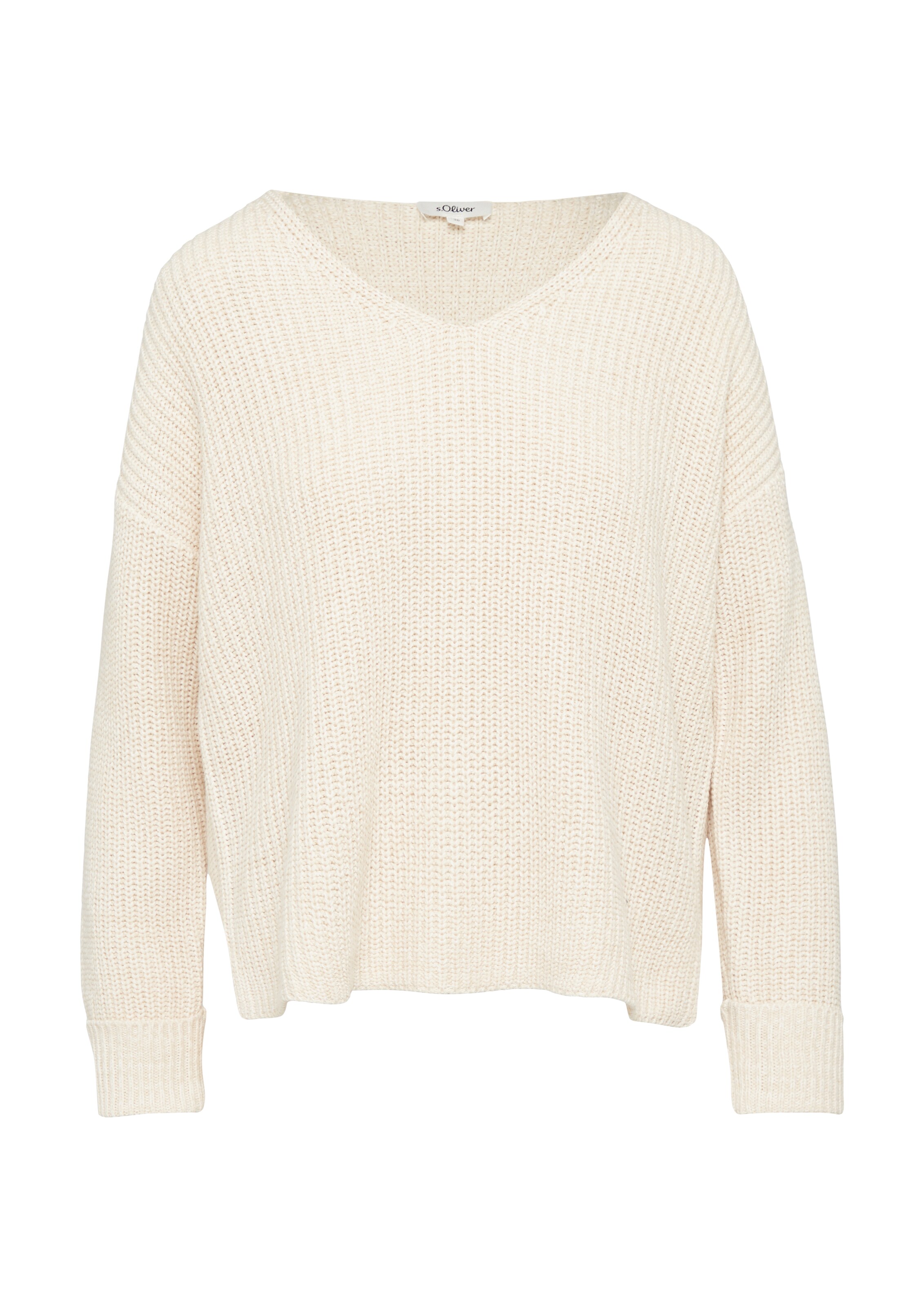 s.Oliver Trui in Beige: voorkant