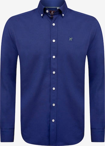 Williot - Regular Fit Camisa 'Oxford' em azul: frente