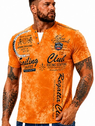 L.Gonline Shirt 'Sailing Batik'‌‌‌‌ in Orange