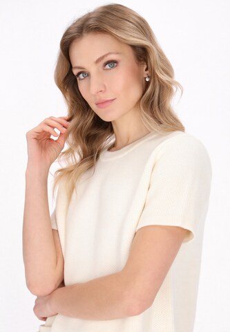 DreiMaster Klassik Knit dress 'Classic Look' in White