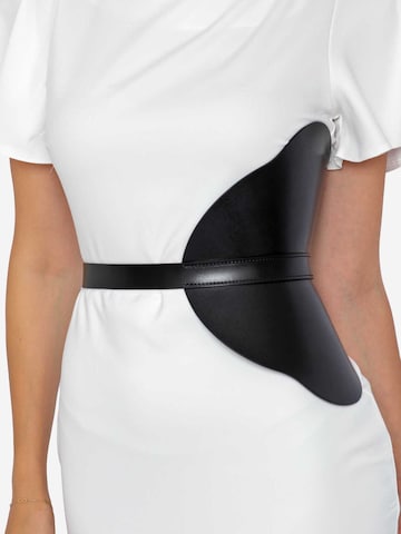 Haute Cuir Riem 'Ivy Side Corset Belt' in Zwart