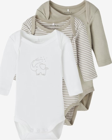 Tutina / body per bambino di NAME IT in verde: frontale