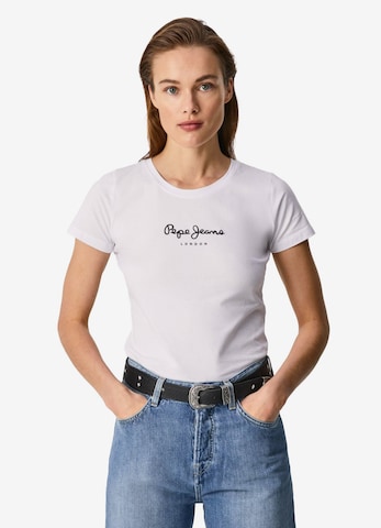 Pepe Jeans - Camiseta 'Virginia' en blanco: frente