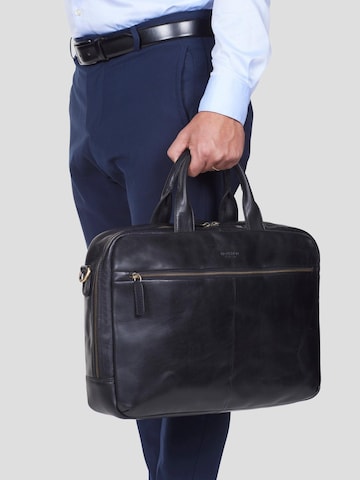 Howard London - Bolsa para portátil 'Laptop Bag Frank Black' en negro: frente