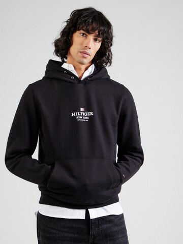 Felpa di TOMMY HILFIGER in nero: frontale
