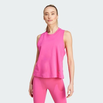 ADIDAS BY STELLA MCCARTNEY Top sportowy w kolorze różowy: przód