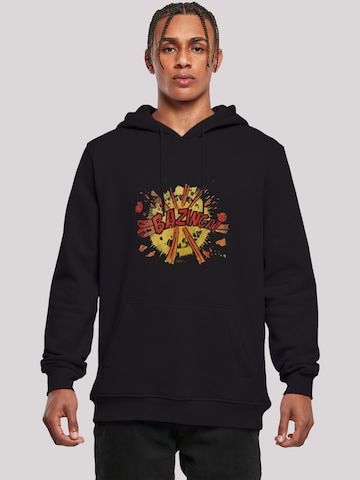 F4NT4STIC Sweatshirt 'Bazinga Explosion' in Black: front