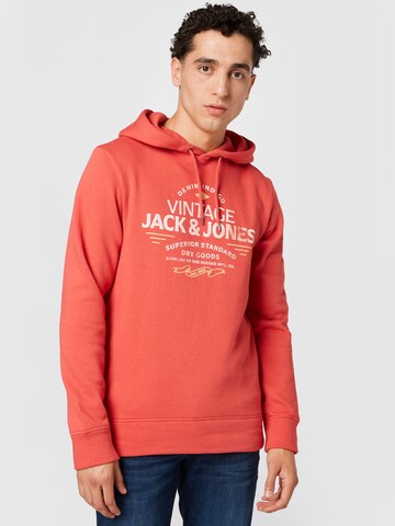 JACK & JONES Sweatshirt 'BLUBOOSTER' in Rot: predná strana