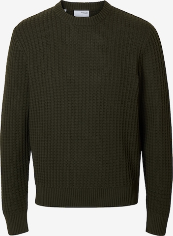 SELECTED Pullover 'SLHTom' in Grün: Vorderseite