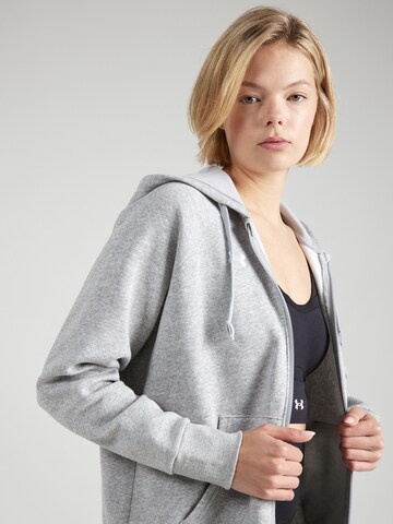 UNDER ARMOUR Sportsweatjacke 'Rival' in Grau