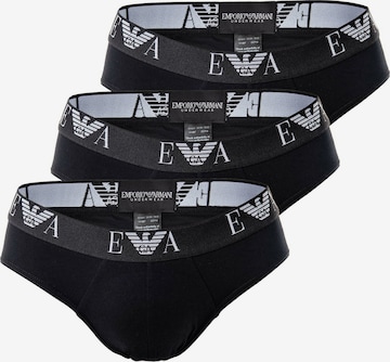 Slip di Emporio Armani in nero: frontale