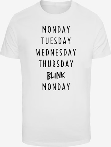 T-Shirt 'Blink' Mister Tee en blanc : devant