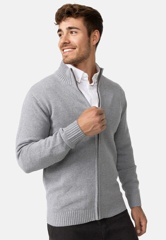 Vestes en maille ' Lut' INDICODE JEANS en gris