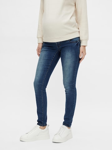 MAMALICIOUS Skinny Jeans 'Jackson' in Blauw: voorkant