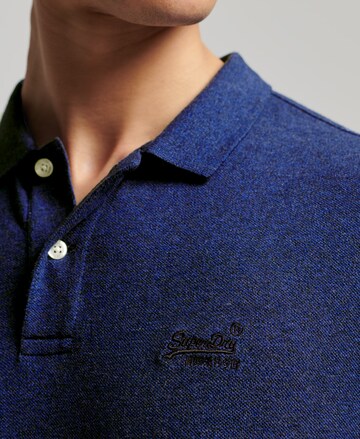 Superdry Superdry Klassisches Pikee-Polohemd aus Bio-Baumwolle in Blau