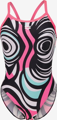 ARENA Bustier Uimapuku 'Illusion' värissä vaaleanpunainen: etupuoli