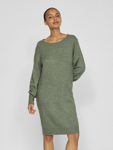 Robes en maille VILA en vert : devant