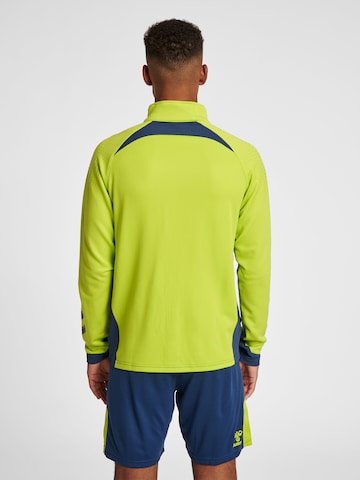 Hummel Athletic Zip-Up Hoodie 'Lead' in Green