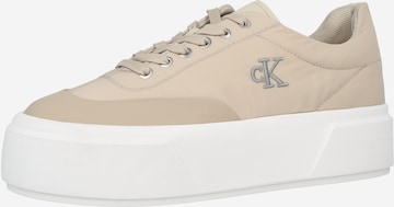 Sneaker bassa di Calvin Klein in beige: frontale