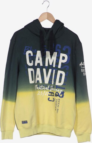 CAMP DAVID Sweatshirt & Zip-Up Hoodie in XL in Green: front
