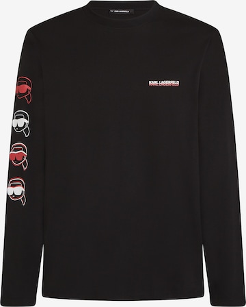 juoda Karl Lagerfeld Marškinėliai ' IKON LONG-SLEEVED ': priekis