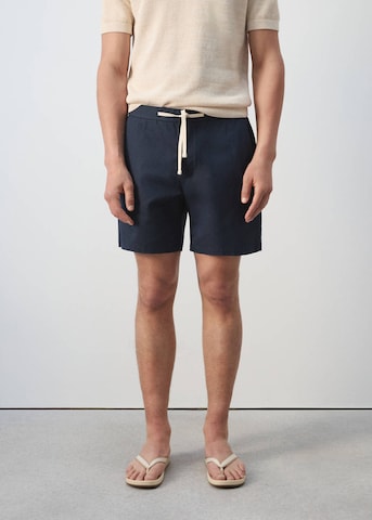 MANGO MAN Regular Chino Pants 'Rey' in Blue: front
