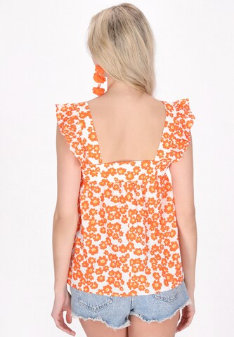 IZIA Top 'Fashion Look' in Oranje