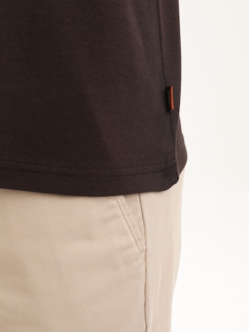 Gabbiano Shirt 'Interlock Diagonal' in Bruin