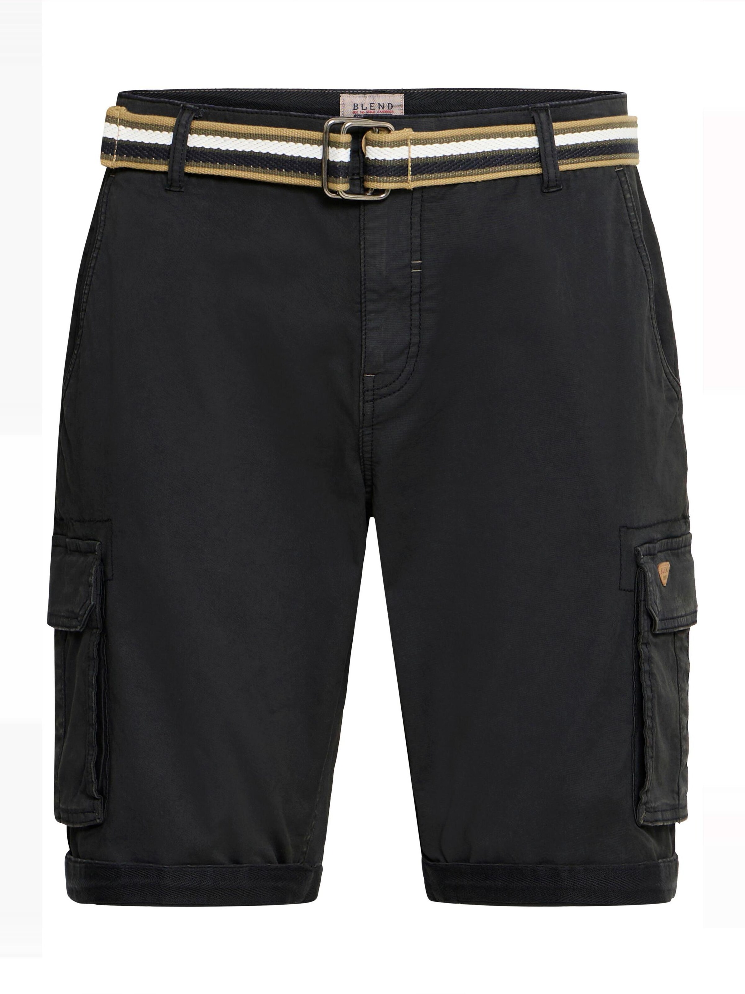 BLEND Regular Cargobroek 'Brian' in Zwart: voorkant