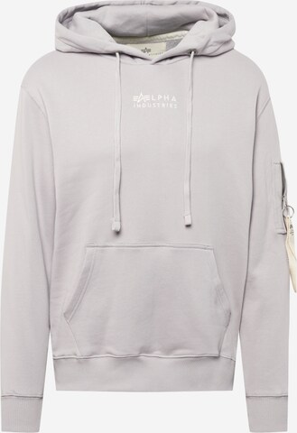 ALPHA INDUSTRIES Sweatshirt in Grey: front