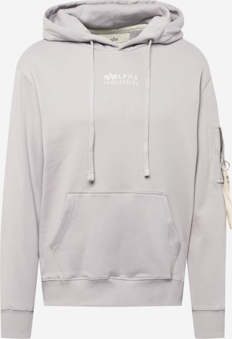 ALPHA INDUSTRIES Mikina – šedá: přední strana